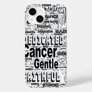 Cancer Zodiac Word Cloud Inspiration Phone Case