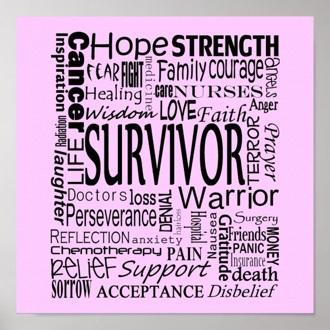 CancerWords Poster (Vorne)