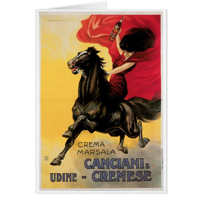 Canciani u. Cremese Vintage Wein-Anzeigen-Kunst (Vorne)