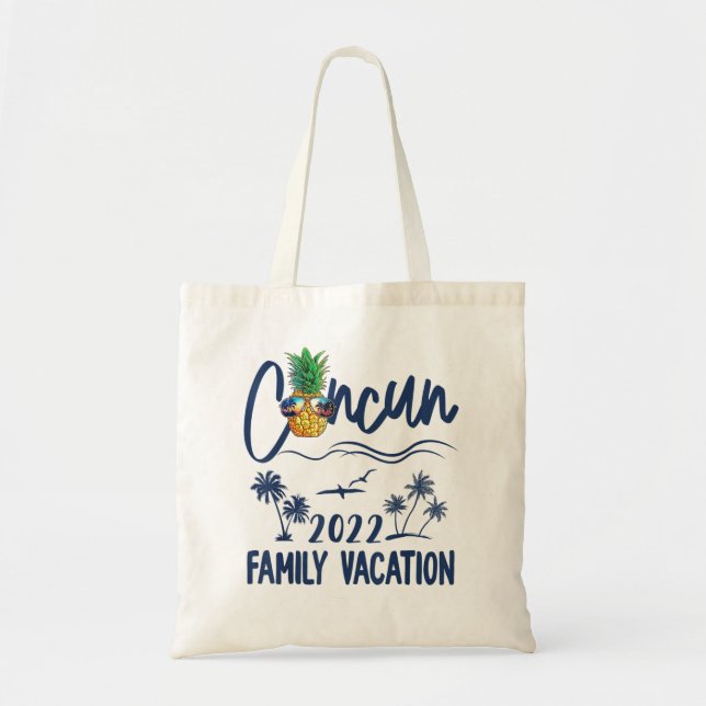 Cancun 2022 Mexico Shirt Pineapple Family Vacation Tragetasche (Vorne)