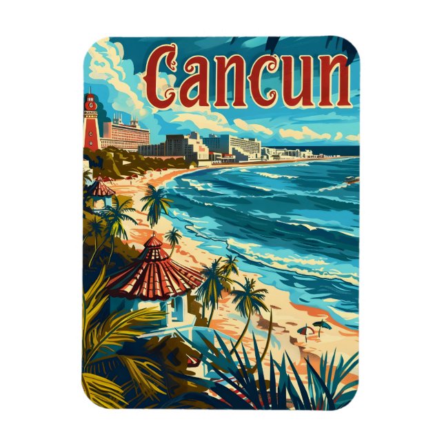 Cancun Beach Magnet (Vertikal)