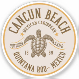 Cancun Beach Mexico | Paradise Beach Aufkleber