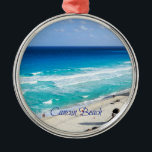 Cancun Beach, Mexiko Ornament Aus Metall<br><div class="desc">Schönes Foto von Cancun Beach, Mexiko</div>