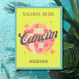 Cancún Cancun Mexique vacances colorées Carte post