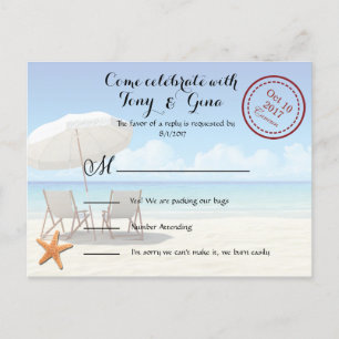 Cancun-Hochzeit in Urlaubsort UAWG Postkarte