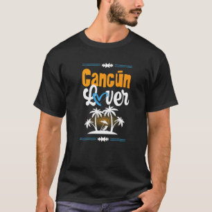 Cancun Liebe Urlaub Herz Mexiko Sommerangebot T-Shirt