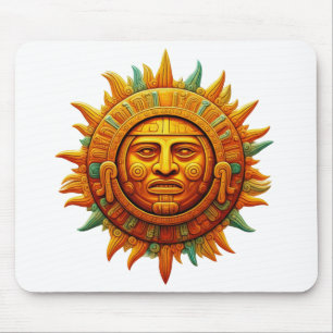 Cancun Mayan Mask Mexico Travel Mousepad