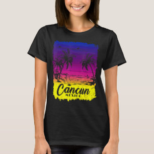 Cancun Mexico Beach Frühling Urlaub Surfen T-Shirt