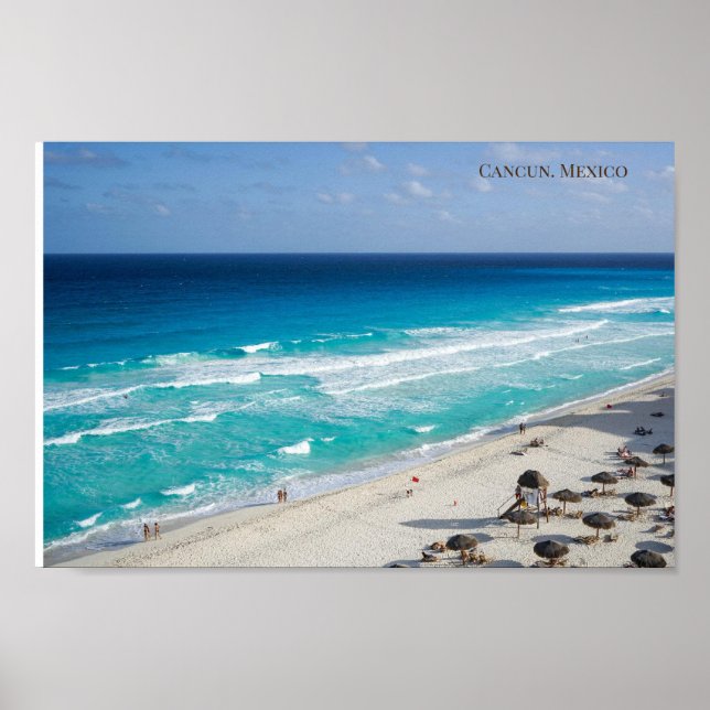 Cancun, Mexico Beach Poster (Vorne)