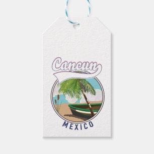 Cancun Mexico Beach Reiselogo Geschenkanhänger