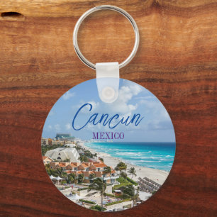 Cancun Mexico Landschafts-Souvenir Schlüsselanhänger