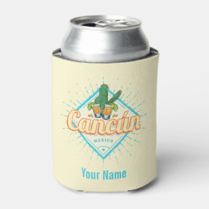 Cancun Mexico Tancing Cactus Vintag Tequila Dosenkühler