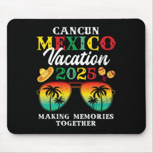 Cancun Mexico Vacation 2025 Trip Beach Matching Fa Mousepad