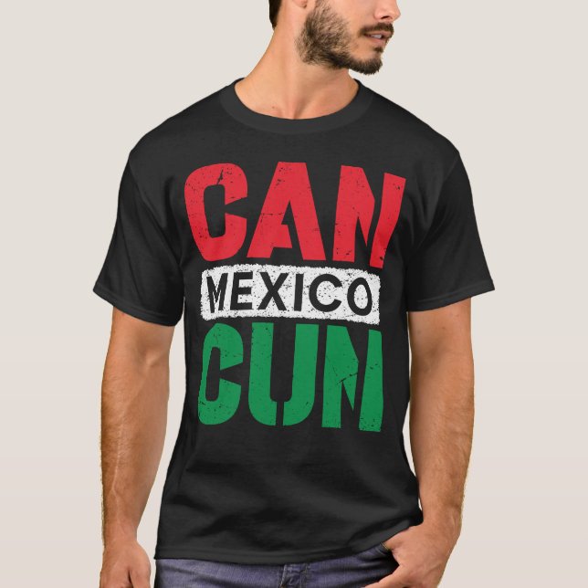 Cancun Mexico Vacation Souvenir 2023 Bech Summer T-Shirt (Vorderseite)