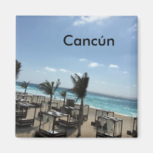 Cancún (Mexiko) - 2 Zoll-quadratischer Magnet