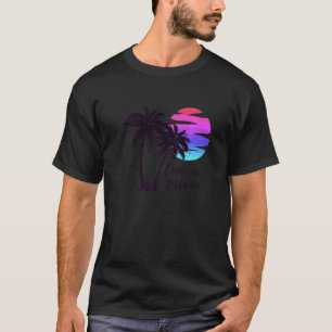 Cancun Mexiko Beach Sommerferien Palmen Bäume Sonn T-Shirt