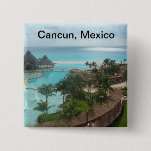 Cancun Mexiko Button