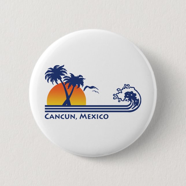 Cancun Mexiko Button (Vorderseite)
