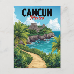 Cancun Mexiko Chichen Itza Strand Vaca Postkarte