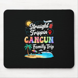 Cancun Mexiko Familienurlaub 2025 Straight Trippi Mousepad