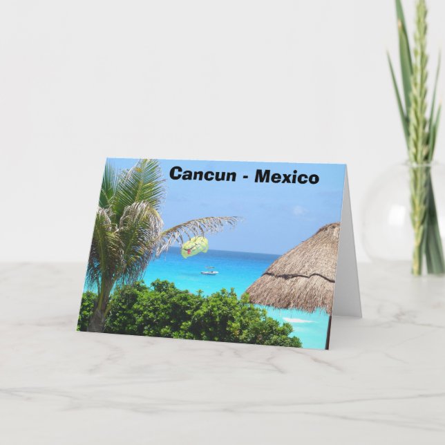 Cancun - Mexiko Karte (Vorderseite)