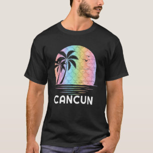 Cancun Mexiko Meerjungfrau Urlaub Strand Insel Fam T-Shirt