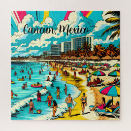 Cancun, Mexiko mit einem Pop Art Vibe