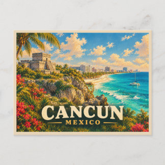 Cancun Mexiko Reise Postkarte