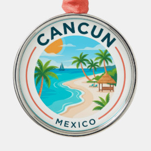 Cancun Mexiko Reise Strand Mexiko Ornament Aus Metall