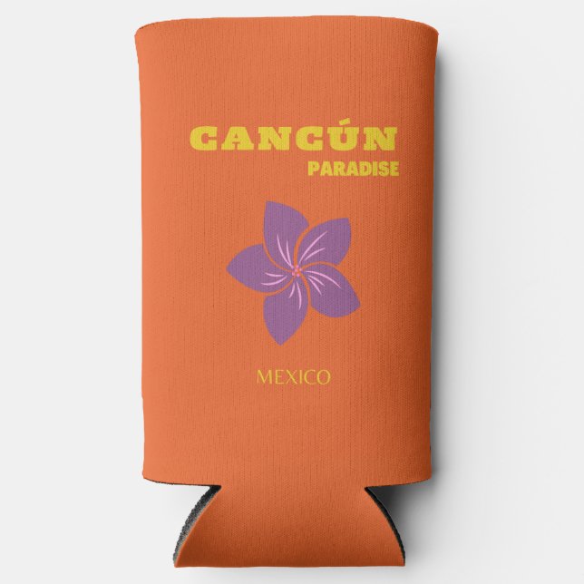 Cancun, Mexiko, Reisekunst, Tropische Kunst, Orang Selters Dosenkühler (Vorderseite)