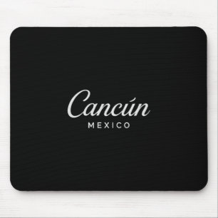 Cancun Mexiko Retro Urlaub Sonnenuntergang Pyramid Mousepad