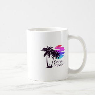 Cancun Mexiko Strand Sommerurlaub Palmen Sonne Kaffeetasse