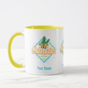 Cancun Mexiko Tanzender Kaktus Vintage Tequila Tasse