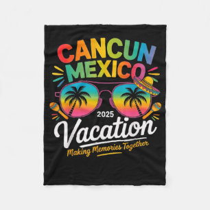 Cancun Mexiko Urlaub Strand 2025 Reise Gruppe Squa Fleecedecke