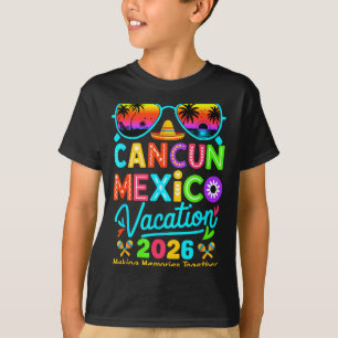 Cancun Mexiko Urlaub Strand 2026 Reise passend T-Shirt