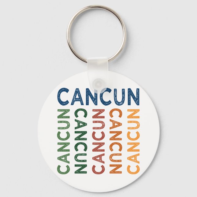 Cancun Niedlich farbig Schlüsselanhänger (Vorderseite)