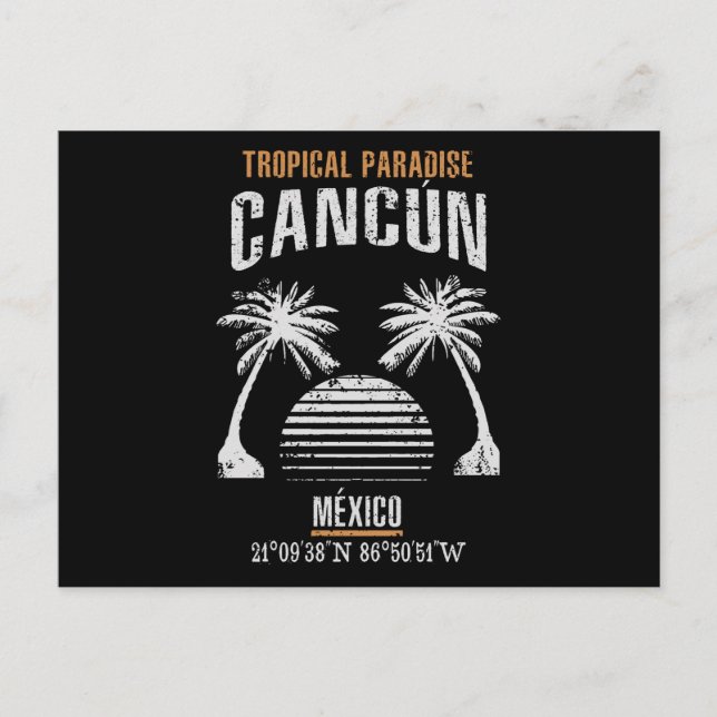 Cancún Postkarte (Vorderseite)