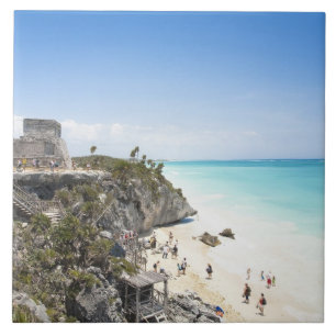 Cancun, Quintana Roo, Mexiko - Ruinen auf einem H Fliese