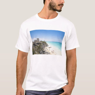 Cancun, Quintana Roo, Mexiko - Ruinen auf einem Hü T-Shirt