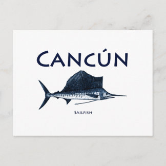 Cancun Sailfish Postkarte