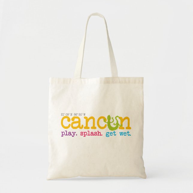 Cancun-Spiel. Spritzen. Erhalten Sie naß. Tasche (Vorne)