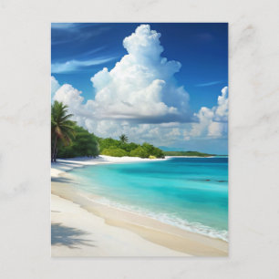 Cancun Strand Mexiko Vintage Reise Postkarte