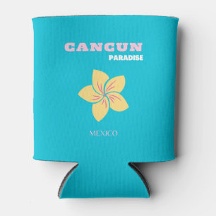 Cancun Travel Art, Mexico Travel Art, Preppy, Blue Dosenkühler