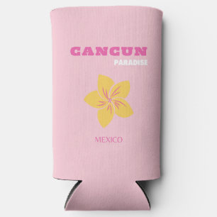 Cancun Travel Art, Mexiko, Preppy, Pink Preppy Art Selters Dosenkühler