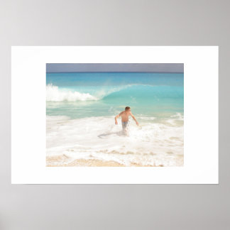Cancun Waves Poster