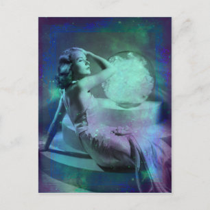 Candace - Carte postale Blue Green Dream