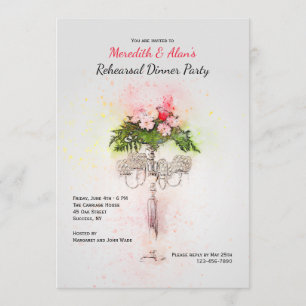 Candelabra Diner Party Einladungen