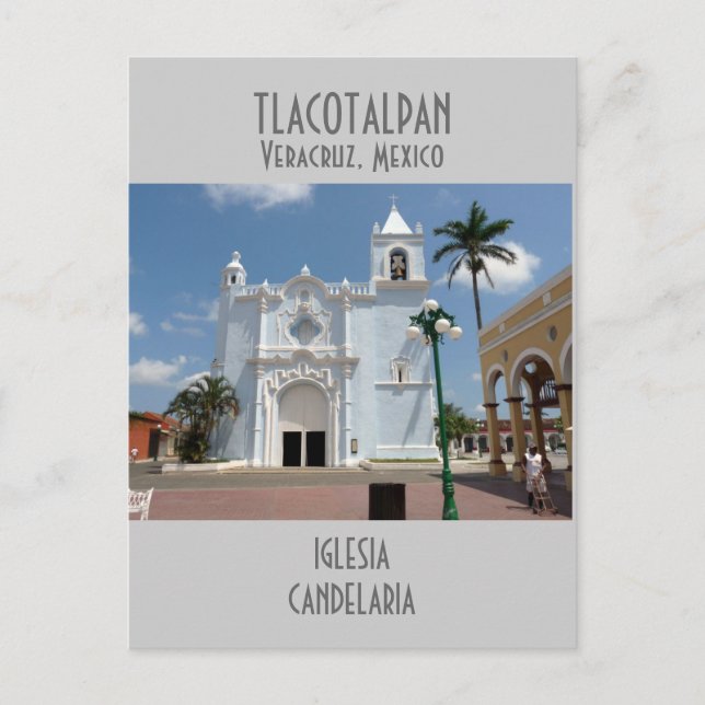 Candelaria Church-Tlacotalpan, Veracruz Postkarte (Vorderseite)