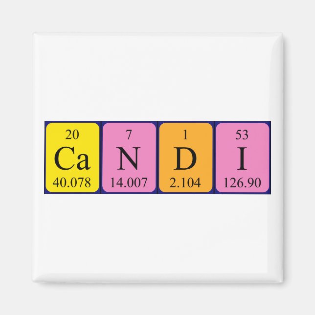 Candi Periodenmagnet Magnet (Vorne)