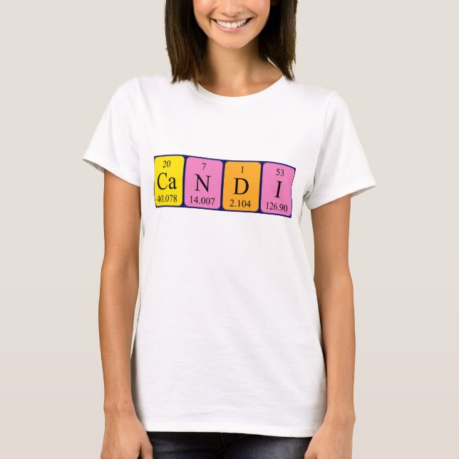 Candi Periodenname Shirt (Vorderseite)